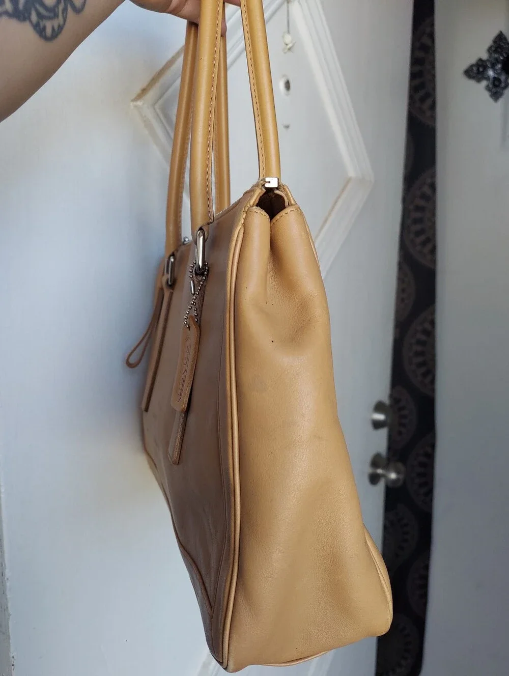 Vintage Coach Camel Large Legacy Tote 9420💛🧡
